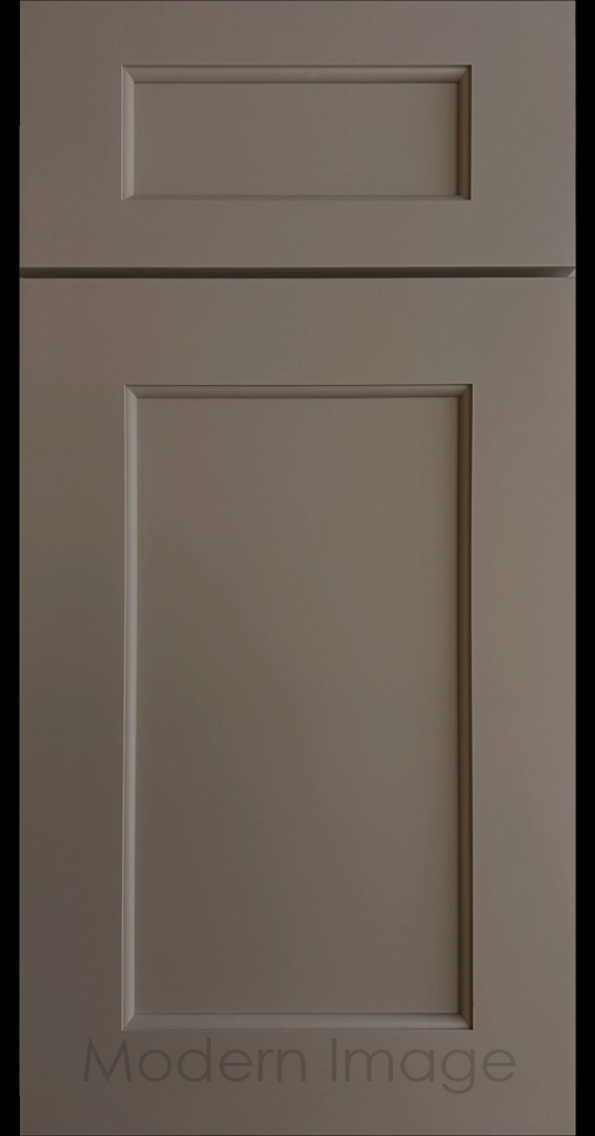 Carlsbad II Shaker kitchen cabinets with distinct line detailing in Magnetic Gray color.